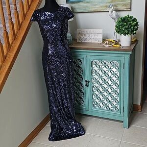 Sequined prom dress size 4